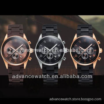 Best fashion stainless steel band chronograph men watches